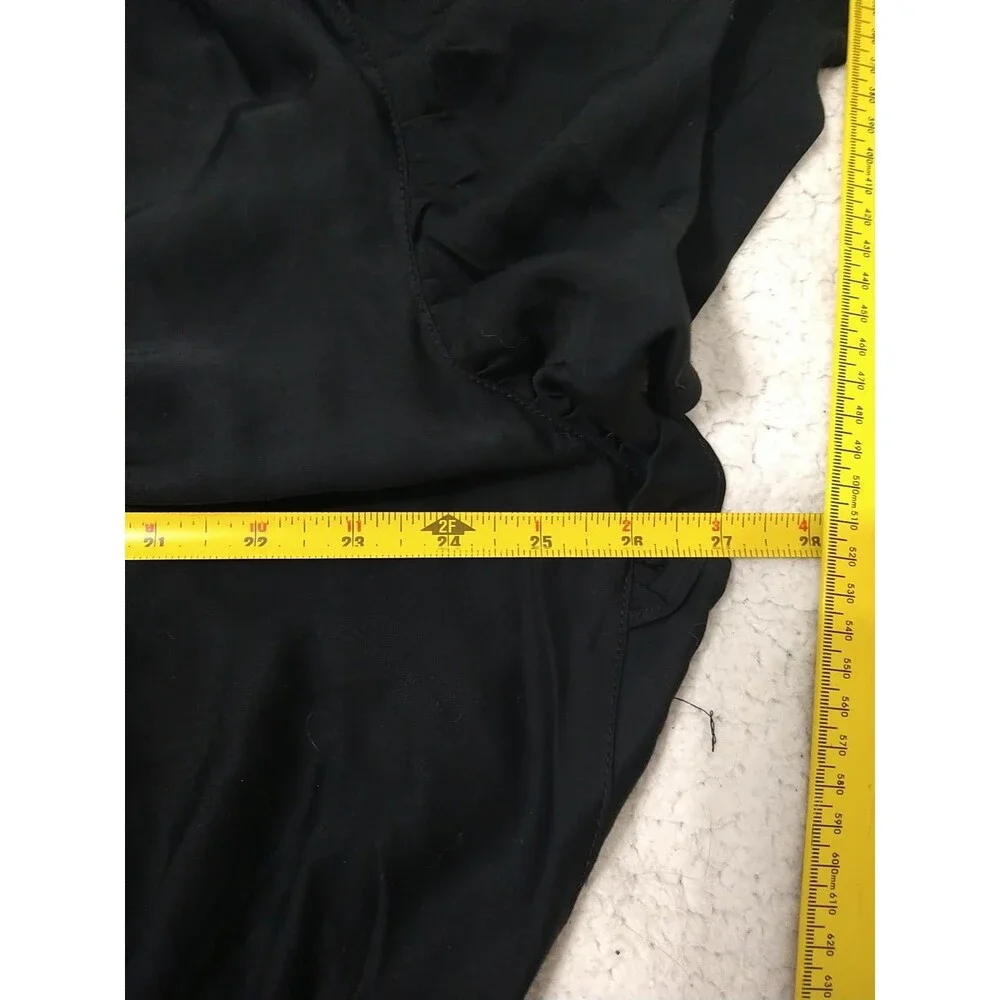 J. Jill Maxi V-neck Ruffled Sleeve Dress Black Nwt 3x Boho Feminine - Picture 12 of 13